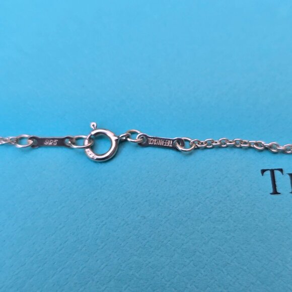 Tiffany & Co Elsa Peretti 35mm Open Heart Pendant on 33" Chain - Picture 5 of 7